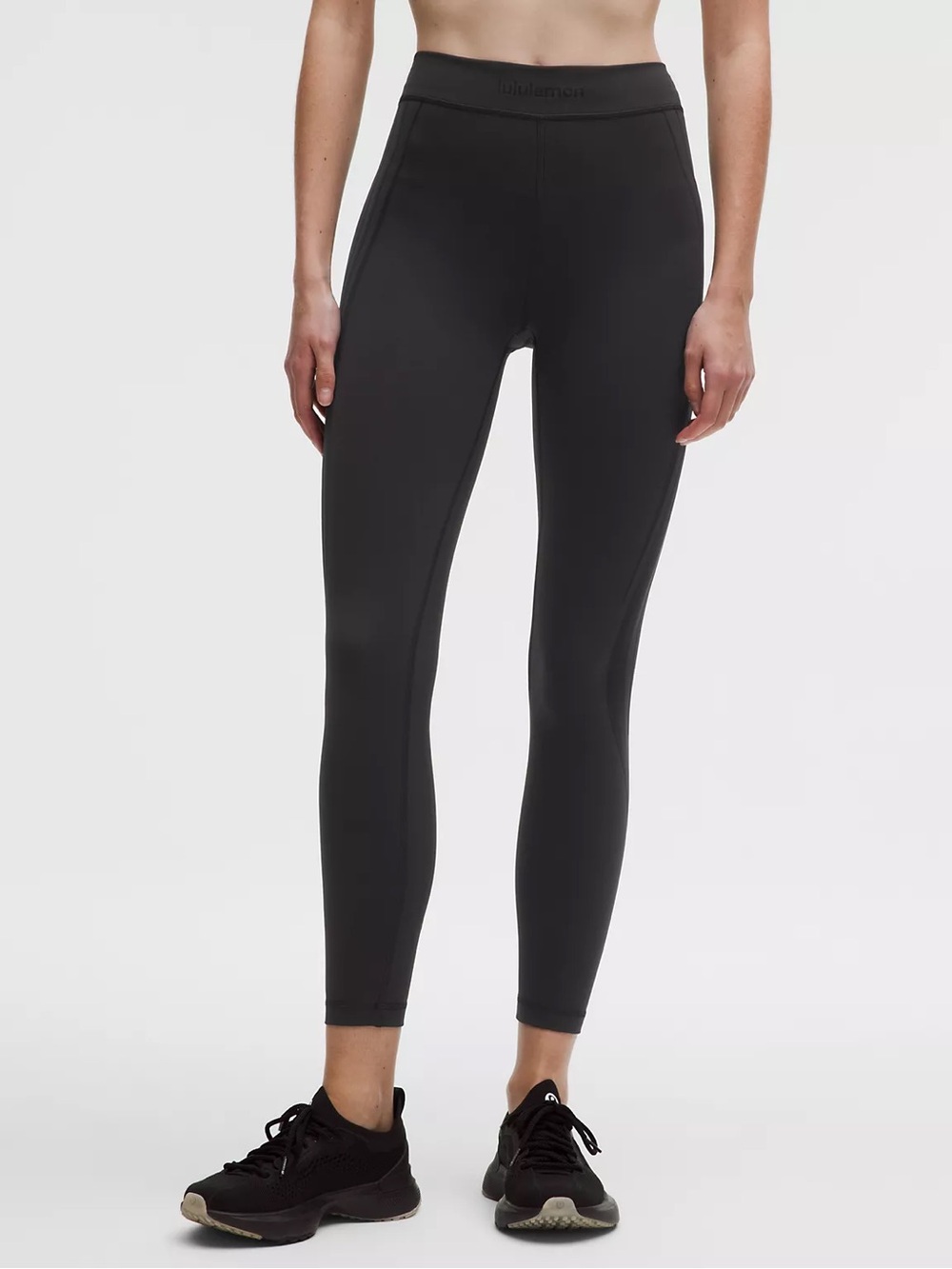 Lululemon Women's Wunder Train High-Rise‎ Tight 25" Flocked | Black | Size 10
